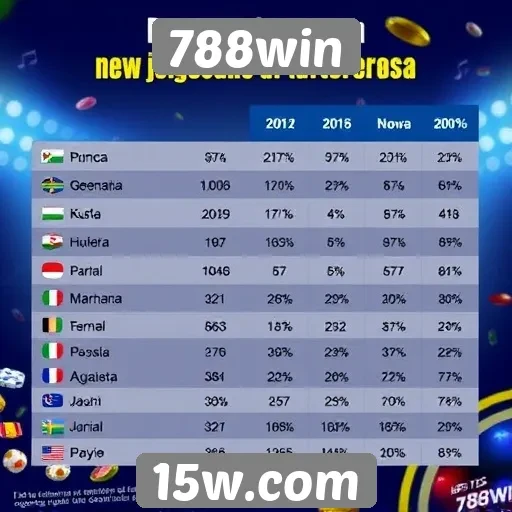 Estatísticas de jogos populares no 788win